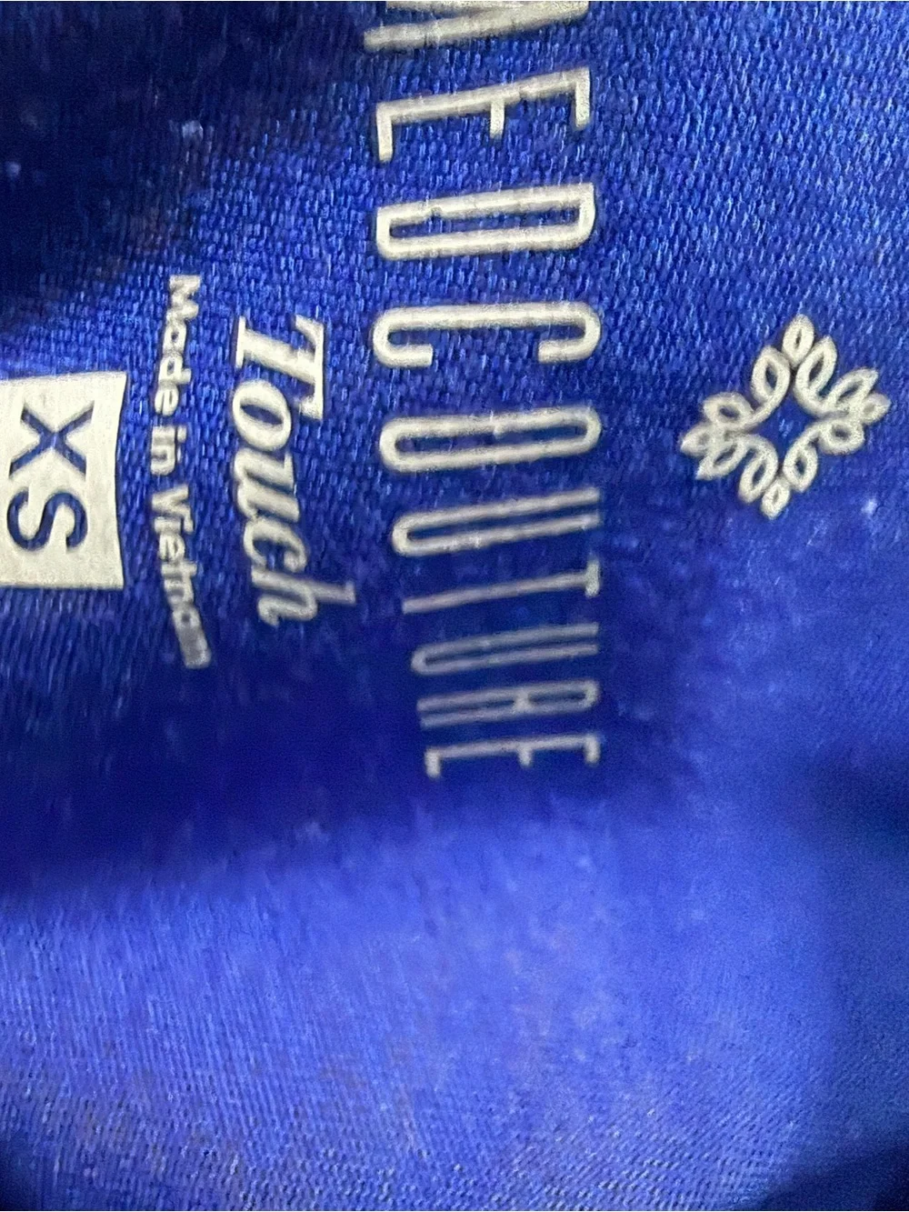 Med Couture Royal Blue Scrub Top and Pants Set